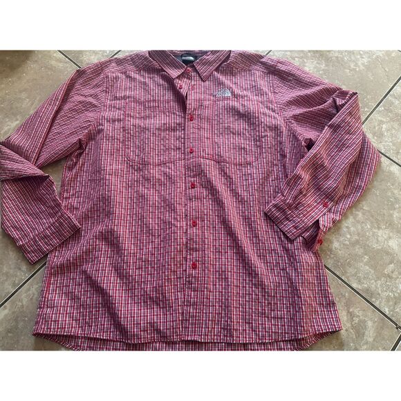 The North Face XL Plaid LS Shirt Modal Poly Wicking Outdoor Shirt. - Picture 1 of 6